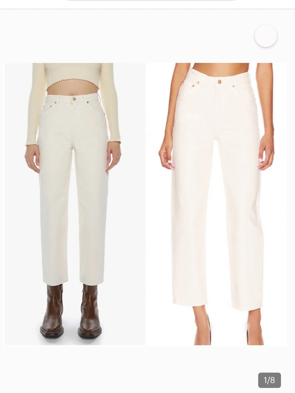 Mother SNACKS! High Waisted Double Stack Ankle Jeans Sz 26